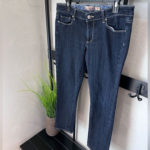Paige skyline mid rise denim jeans dark wash size 31 - Picture 7 of 14